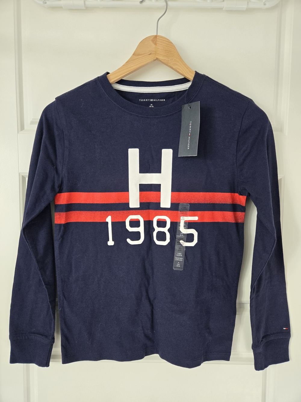 Tommy Hilfiger Boy's Navy 'H 1985' Long-Sleeve Crewneck Shirt